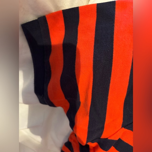 Polo by Ralph Lauren Mens XL Orange and Blue Polo Collared Shirt - Picture 6 of 7